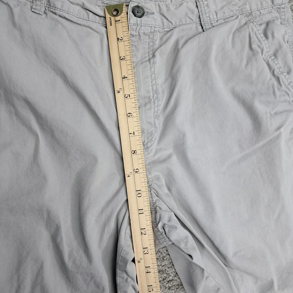 Marc‎ Anthony Mens Gray 100% Cotton Flat Front Chino Shorts Size 40